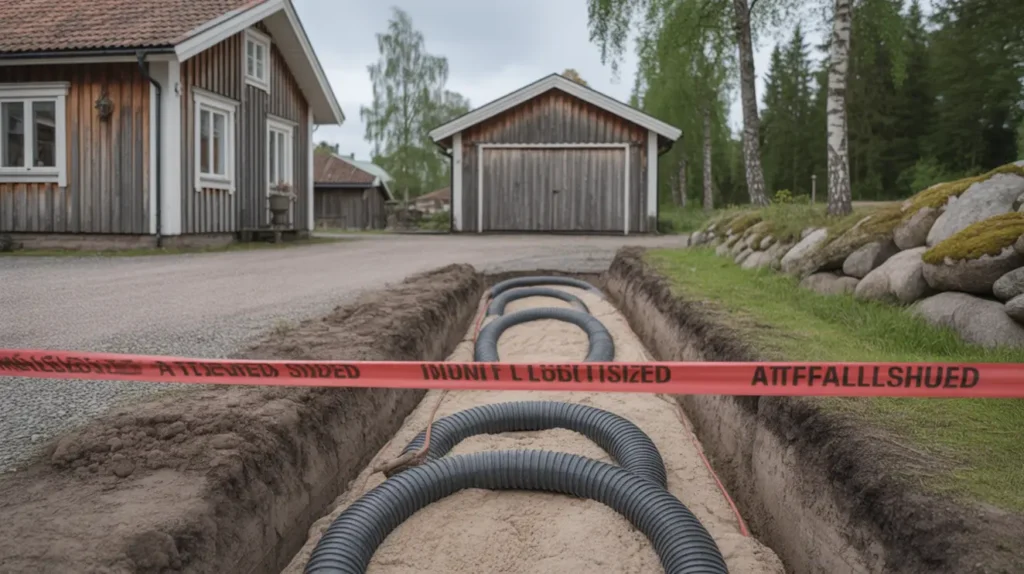 dra el till attefallshus eller garage markkabel s kring och regler f r en s ker installation