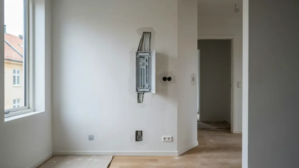 modernisering av elinstallationer i radhus i brevik 1329